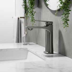 Robinet d&rsquo;évier monté sur pont à poignée unique, ark moderne, robinet d&rsquo;eau chaude et froide, centre commercial