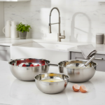 Bassin de lavage polyvalent en acier inoxydable, grand bol Assad, bol à fouetter les œufs pour la cuisine à domicile, cuisson de gâteaux