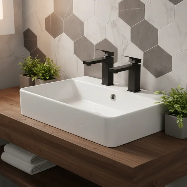 Robinet de salle de bains en acier inoxydable