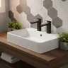 Robinet de salle de bains en acier inoxydable – vue 1