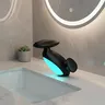 Grand robinet de lavabo à lumière LED – vue 1