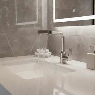 Robinet de lavabo en acier inoxydable