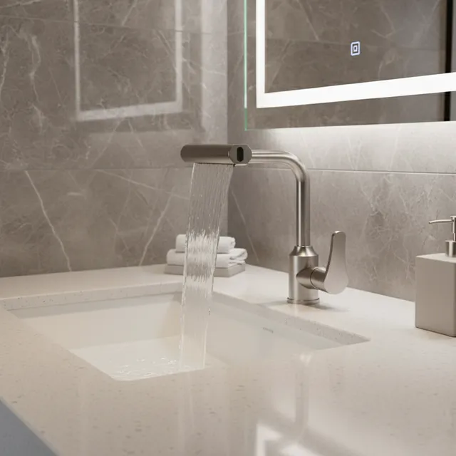 Robinet de lavabo en acier inoxydable