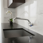 Robinet d&rsquo;évier mural en laiton à poignée unique, robinet de cuisine, robinet de piscine, rotation de l&rsquo;eau froide, vadrouille