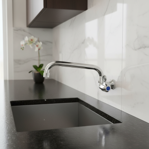 Robinet d’évier mural en laiton à poignée unique, robinet de cuisine, robinet de piscine, rotation de l’eau froide, vadrouille Robinet d’évier mural en laiton à poignée unique, robinet de cuisine, robinet de piscine, rotation de l’eau froide, vadrouille