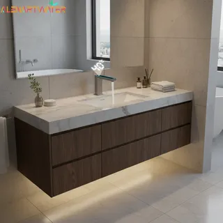 Robinet de salle de bains gris pistolet