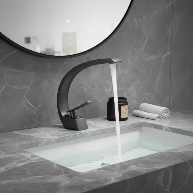 Black HOBasin-Bassin de lavage en chrome noir