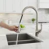 Robinet de cuisine tactile en Nickel brossé – vue 1