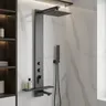 Système de douche de salle de bains boutoné – vue 1