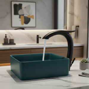 Robinet de ark monté sur le pont en laiton, robinet d&rsquo;eau chaude et froide, robinet de centre commercial, suppression espread, noir odor, haute qualité