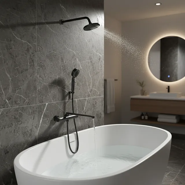 Système de douche thermostatique pour baignoire