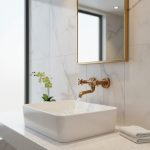 Robinet de lavabo en cuivre Antique, évier à double poignées, robinet de baignoire, fournitures de salle de bain