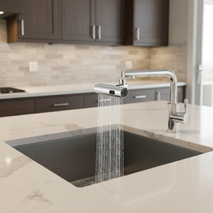 Nouveau Robinet d’extension pivotant universel à trois modes, cascade de cuisine, buse anti-éclaboussures, évier multifonction Nouveau Robinet d’extension pivotant universel à trois modes, cascade de cuisine, buse anti-éclaboussures, évier multifonction