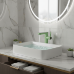 Nouveau robinet de lavabo de salle de bains vert mélangeur d&rsquo;évier chaud et froid en laiton mélangeur d&rsquo;eau gris levier simple mélangeur d&rsquo;évier aérateur 2wasy