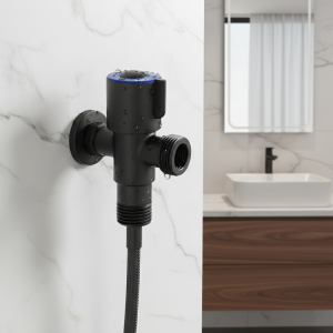 Robinets de lavabo de salle de bains, robinets d’arrêt d’angle, finition en laiton noir, vanne d’arrêt G1/2 « , salle de bains, toilettes, Bidet, douche, robinet d’eau Robinets de lavabo de salle de bains, robinets d’arrêt d’angle, finition en laiton noir, vanne d’arrêt G1/2 « , salle de bains, toilettes, Bidet, douche, robinet d’eau