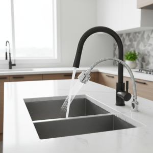 Robinet d&rsquo;évier 2/3 Modes, Rotation à 360 degrés, Tube d&rsquo;extension de filtre, robinet d&rsquo;économie d&rsquo;eau de douche, Gadgets de cuisine universels, accessoires