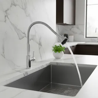 Robinet mural cuisine col cygne flexible extensible tête orientable…