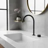Robinet de lavabo noir à poignée unique – vue 1