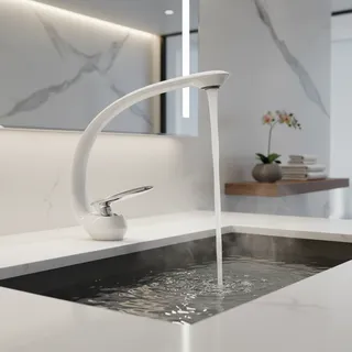 Robinet de lavabo de salle de bains créatif