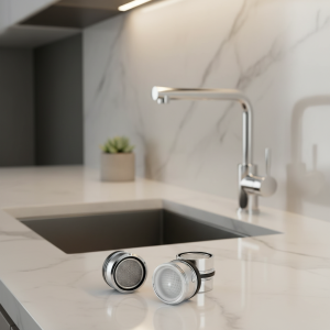 Buse de robinet d&rsquo;économie d&rsquo;eau pour lavabo de cuisine, 3 pièces, 24mm, filtre anti-éclaboussures, noyau en maille, accessoires de sortie d&rsquo;économie d&rsquo;eau