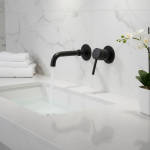 Robinet de lavabo de salle de bain, robinet d&rsquo;évier, mélangeur de lavage, eau chaude et froide, bec mural, baignoire, poignée unique, cartouche en céramique, grue