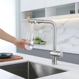Robinet de cuisine 3 en 1 en acier inoxydable 304
