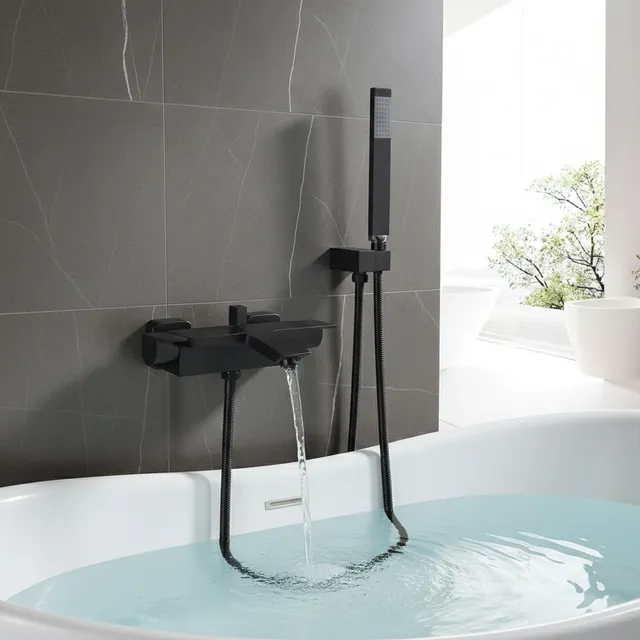 Mitigeur bain douche mural contemporain monocommande bec…