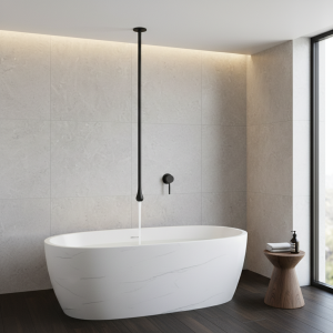 Robinet de baignoire en laiton massif, goutte d&rsquo;eau, accrocher au plafond, robinet de baignoire HOBasin, matériel d&rsquo;évier de centre commercial, eau chaude et froide