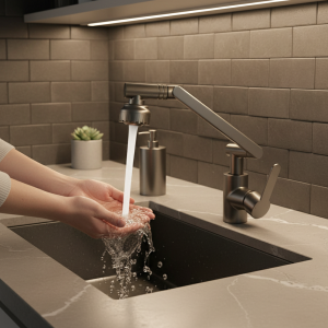 Robinet rotatif universel double Mode bras robotique lavabo cuisine salle de bains chaud et froid ménage bassin lavabo évier Robinet rotatif universel double Mode bras robotique lavabo cuisine salle de bains chaud et froid ménage bassin lavabo évier