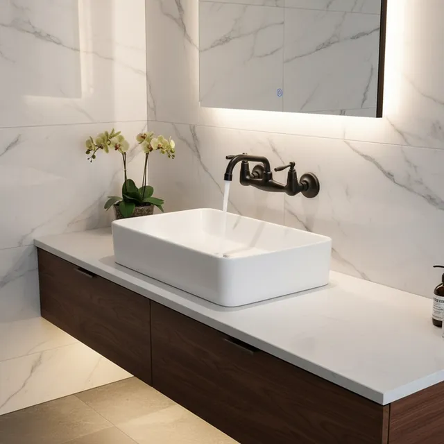 Robinet mitigeur mural laiton massif cuivre chrome noir…