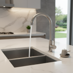 Plan Rotatif Chaud et Froid en Acier Inoxydable 304, Robinet d&rsquo;Évier de Cuisine