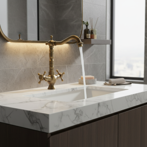 Robinets de centre commercial finis en laiton et bronze, robinet d&rsquo;eau monté sur le pont, bain antique, rotation à 360 degrés