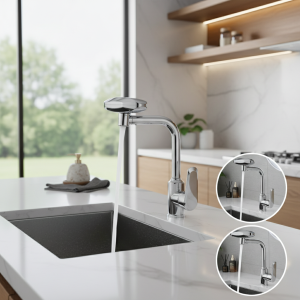 Robinet pivotant à 360 degrés, robinet rotatif multifonctionnel d’eau chaude et froide, robinet d’eau potable pour cuisine salle de bains Robinet pivotant à 360 degrés, robinet rotatif multifonctionnel d’eau chaude et froide, robinet d’eau potable pour cuisine salle de bains