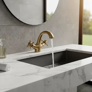 Senlesen Robinet Antique Robinet de lavabo de salle de bains Robinets…