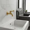 Robinet d'eau froide de lavabo mural de salle de bains… – vue 1
