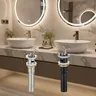 Évier de lavabo de salle de bains en acier…