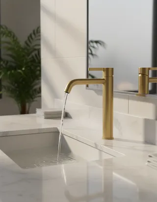 Mitigeur lavabo haut monotrou monocommande vasque poser laiton brossé…