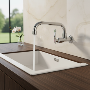 Robinet d&rsquo;eau froide simple mural, robinet d&rsquo;eau d&rsquo;évier, G1, 2 po, utilisation domestique et de cuisine