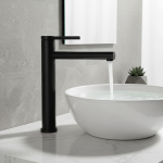 KAIMU – mitigeur de lavabo de salle de bains, brosse en Nickel, noir, pivotant à 360 degrés, robinet mitigeur d&rsquo;évier, pulvérisation de flux, comptoir, mélangeur chaud et froid