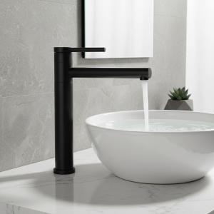 KAIMU – mitigeur de lavabo de salle de bains, brosse en Nickel, noir, pivotant à 360 degrés, robinet mitigeur d&rsquo;évier, pulvérisation de flux, comptoir, mélangeur chaud et froid