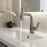 Mitigeur monotrou inox brossé bec coudé…