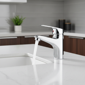 HOF/05 ET-Évier à levier unique monté sur pont, centre commercial chaud et froid, vanité HOKitchen, livraison directe