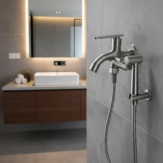 Robinet de salle de bains en acier inoxydable
