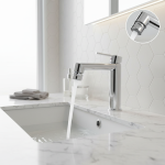 Aérateur de robinet d&rsquo;évier pivotant en laiton chromé 12/14/16/18/20/22/24, buse de robinet allongée à deux modes pour lavabo 360 °   Rotatif