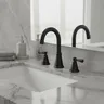 Mate robinet de lavabo noir – vue 1
