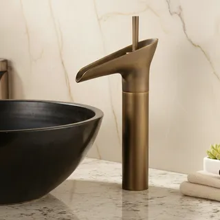 Mitigeur monocommande lavabo vasque bec cascade laiton massif finition…