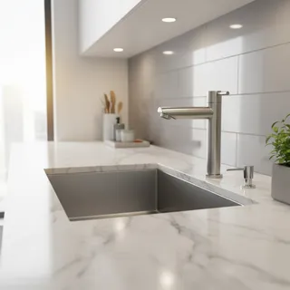 Mitigeur lavabo haut monocommande acier inoxydable brossé satiné…