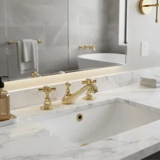 Mélangeur de lavabo de salle de bains de Style américain