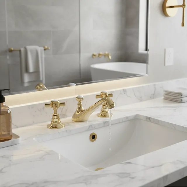 Mélangeur de lavabo de salle de bains de Style américain