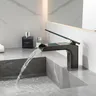 Mitigeur lavabo monocommande cascade bec plat large… – vue 1